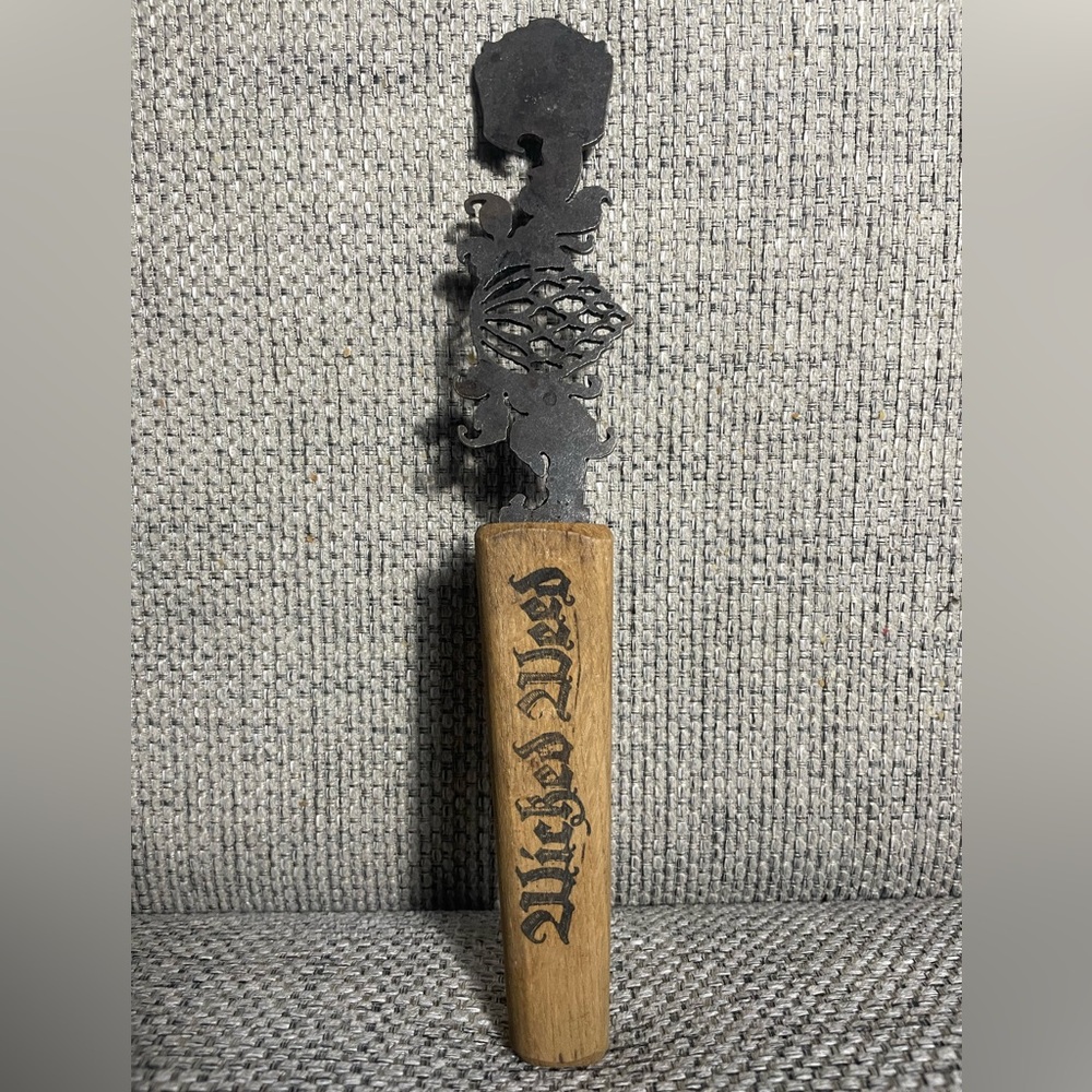 Wicked Weed Wood and Metal Beer Tap Handle
